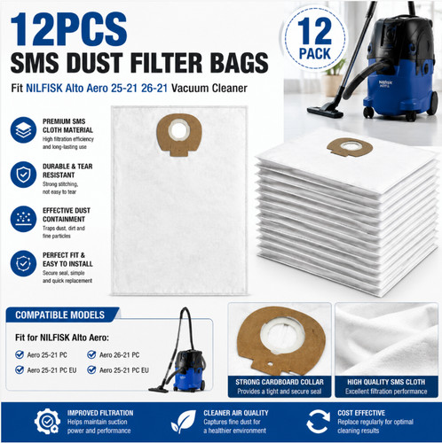 Sms cloth dust filter bags - bags, fit