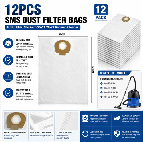 Dust bags for nilfisk alto - dust,